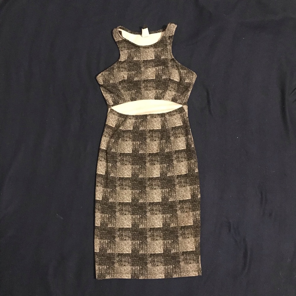 J USA cutout bodycon midi dress